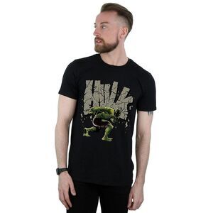 Hulk Mens Rock Cotton T-Shirt / Black